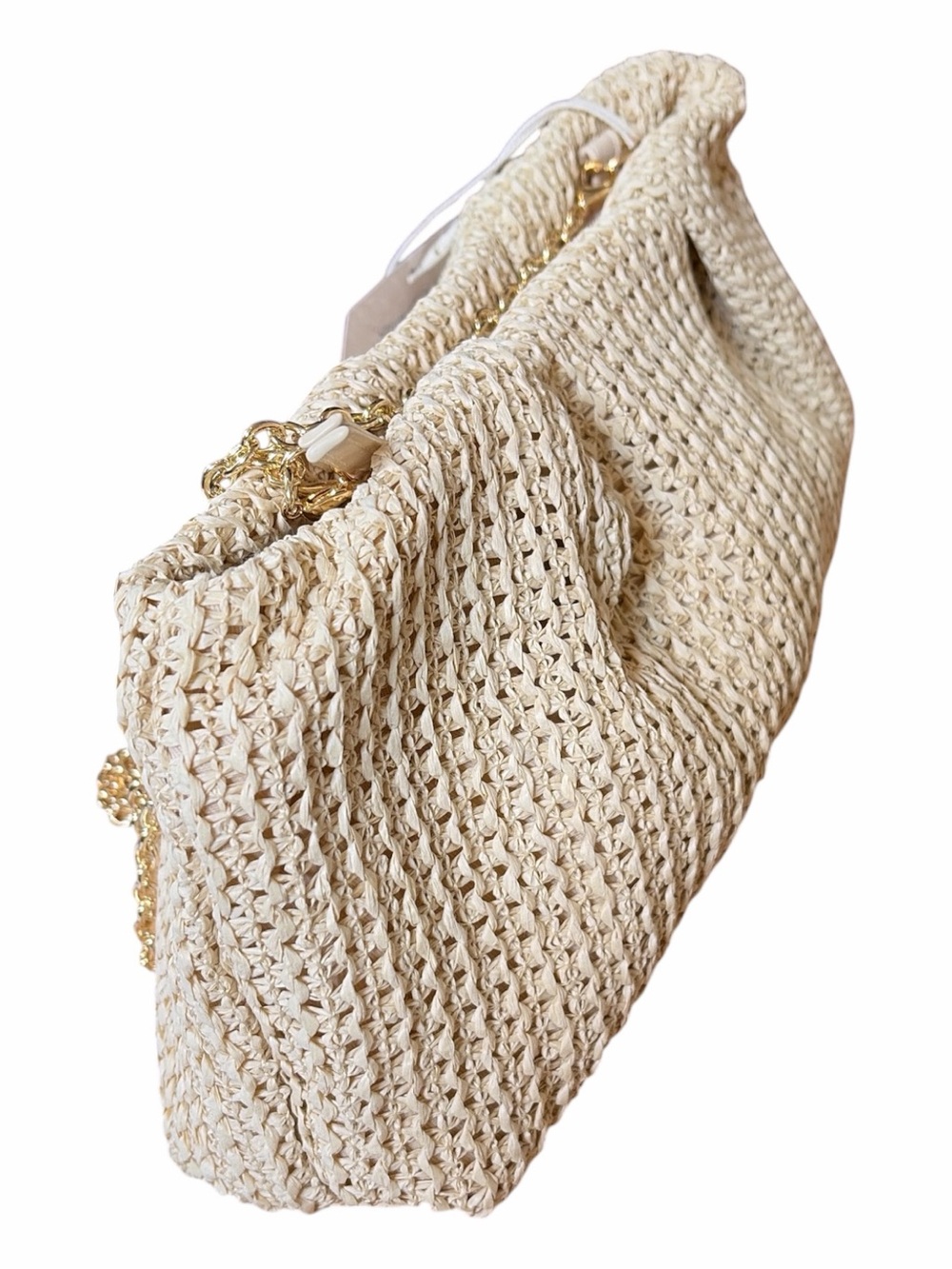 NWT Capittana Straw Clutch Crossbody Bag - Natural, Woven, Beach Vacation - Picture 2 of 9